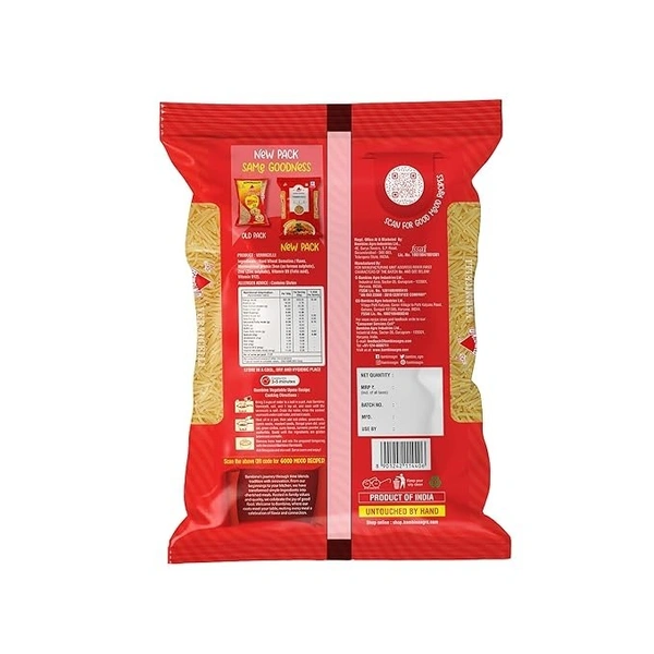 Bambino, Vermicelli, Vegetarian - 400/425 gm, Pouch