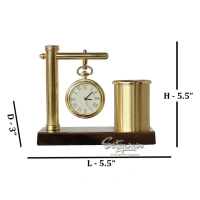 Hanging Watch Desk Organiser Desk Organizer | Pen & Pencil Stand For Office | Card Holder Box : Amazon.in: Office Products - gold