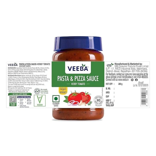 Pasta & Pizza Sauce Herby Tomato (280G) 