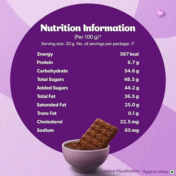 Cadbury Dairy Milk Silk Ganache Chocolate Bar, - 137 G