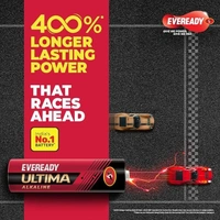 Eveready Ultima Alkaline AA Battery, 400% Longer Lasting, Anti-Leak Turbolock Technology, Eco-Friendly Batteries for High-Drain Devices Household Devices & Toys, Pack of 1