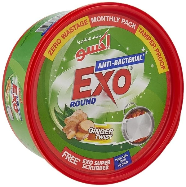 EXO Dish Wash Bar - 500 g with free scrubber 8902102163633 - 500 ml, Green