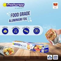 Hindalco Freshwrapp Standard Aluminium Foil - 18 Meters | 11 Microns - 18 Meters, Silver
