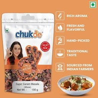 Chukde - Super Garam Masala - Whole Blended Spices - Blend of Whole Spices for Authentic Flavor - Freshly Packed for Aromatic Curries & Dishes - 100 Gram  - 100g
