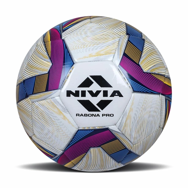 Nivia Rabona Pro Football Size - 5 (Material: Synthetic , Color: Multicolor)