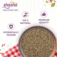 Shasha Spices, No artificial colors and No preservatives | Fresh masala, healthy and 100% Natural, Whole Carom Seeds (Sabut Ajwain) - 100g
