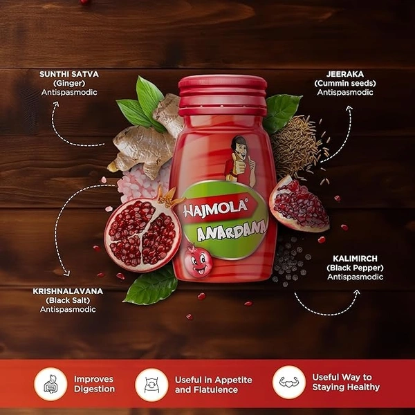 Dabur Hajmola Tablet - Pack of 120 Tablets (Anardana)
