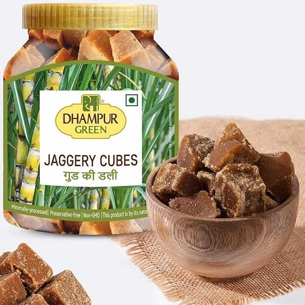 Dhampurgreen Jaggery Cubes, 650G | Healthy Substitute for Sugar | Chemical Free | No Preservatives