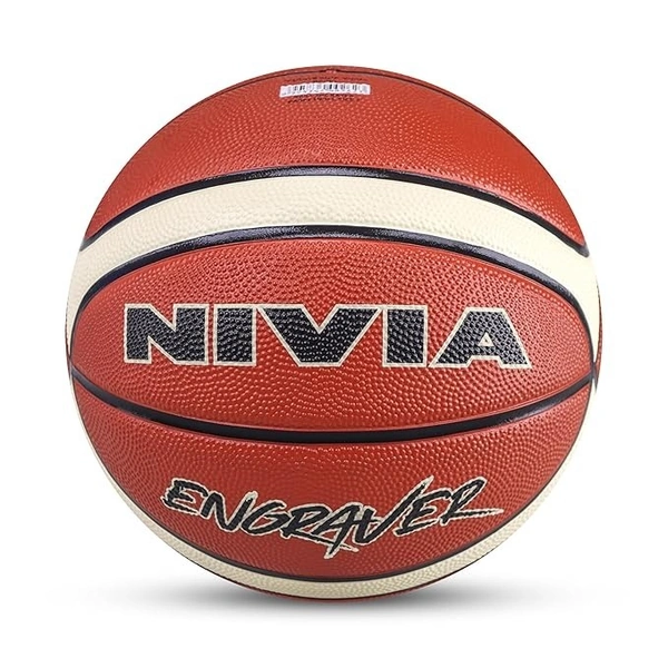 Nivia Engraver Basketball , Size : 7 , Material : Rubber , 