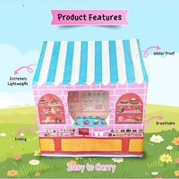 Angel Palace for Kids | Play Tent House | Roleplay Tent for Kids Play Toy for Indoor & Outdoor - 95*75*107 cm, Pink