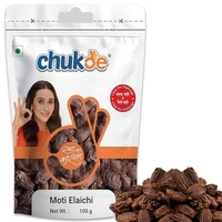 Chukde Moti Elaichi, Big Black Cardamom Whole Spices - 50g
