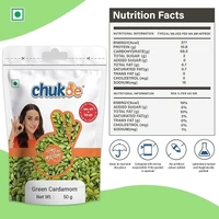 Chukde - Hari Elaichi (1.76 OZ) - Green Cardamom - Authentic Indian Spice - Bold Flavor & Fresh Aroma - Ideal for Tea, Desserts & Curry - Whole Spices - 50 Gram - 50g, Green