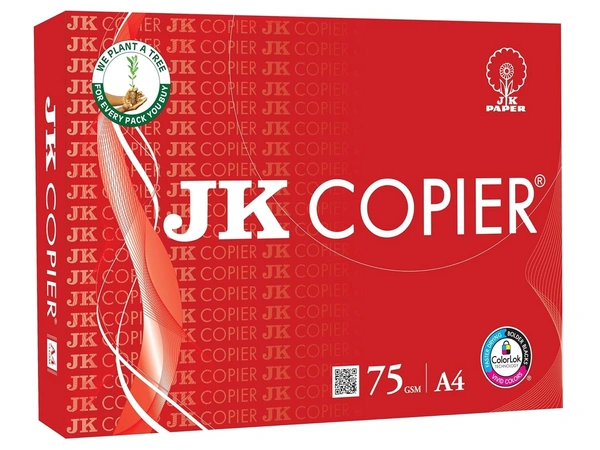 JK Copier Paper - A4, 75 GSM, 1 Ream, 500 Sheets