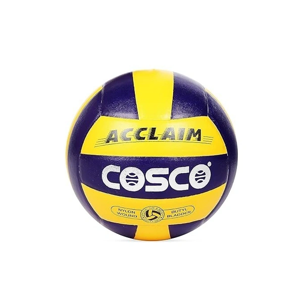 Cosco Acclaim PU Leather Volleyball, Size 4 (Multicolour)