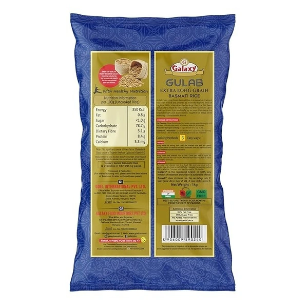 Galaxy Gulab Basmati Rice - 1KG