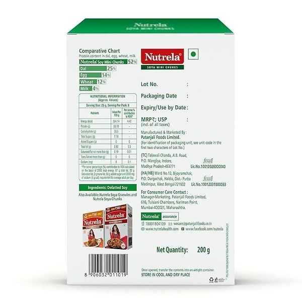 Nutrela Soya Mini Chunks 200 grams
