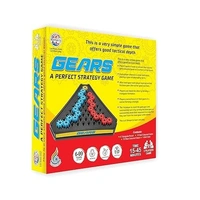 Ratna's Spinning Gears A Perfect Strategy Board Game for Kids & Adults - 24 x 24 x 0.1 cm, Multi-color