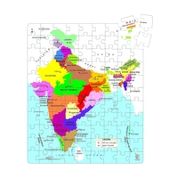 Ratna's Educational India MAP Jigsaw Puzzle (99 Pieces) - 20x15x5 cm, Multi-color