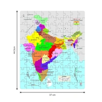 Ratna's Educational India MAP Jigsaw Puzzle (99 Pieces) - 20x15x5 cm, Multi-color