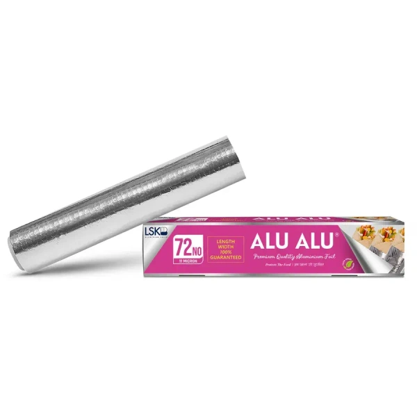 LSK - ALU ALU Premium Quality Aluminium Foil - 72 | 11 Microns - 295mm, Silver