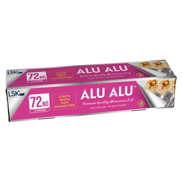 LSK - ALU ALU Premium Quality Aluminium Foil - 72 | 11 Microns - 295mm, Silver
