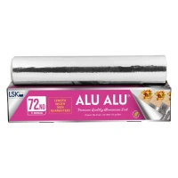 LSK - ALU ALU Premium Quality Aluminium Foil - 72 | 11 Microns - 295mm, Silver