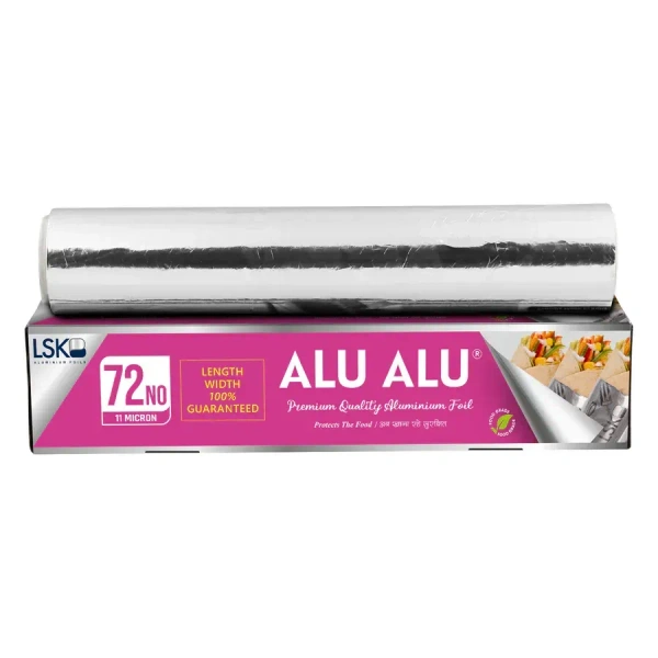 LSK - ALU ALU Premium Quality Aluminium Foil - 72 | 11 Microns - 295mm, Silver