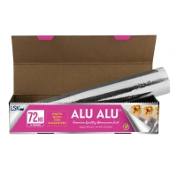LSK - ALU ALU Premium Quality Aluminium Foil - 72 | 11 Microns - 295mm, Silver