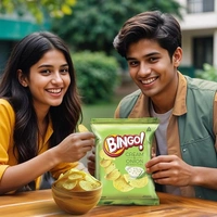 Bingo! Potato Chips - Cream & Onion Chips - Crispy & Crunchy Chips Pack for Snacks – 90g/100g - 90G