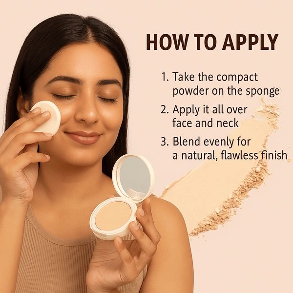 MARS Melody Compact Powder  | Full Natural Coverage | Pressed Powder