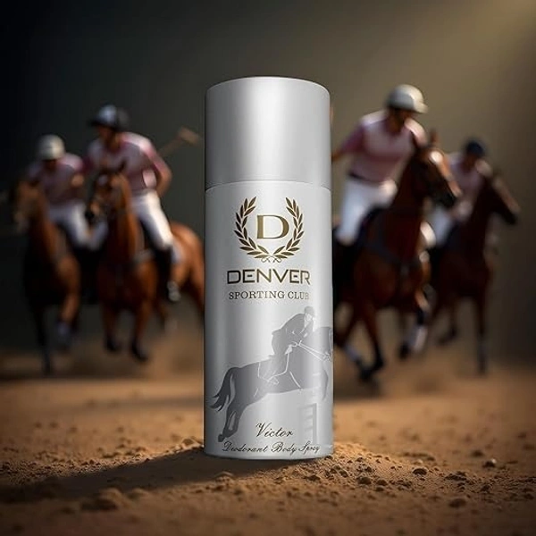DENVER Sporting Club Victor Deo for Men - (165ML) | Long Lasting Deodorant Body Spray for Men 8901450011757
