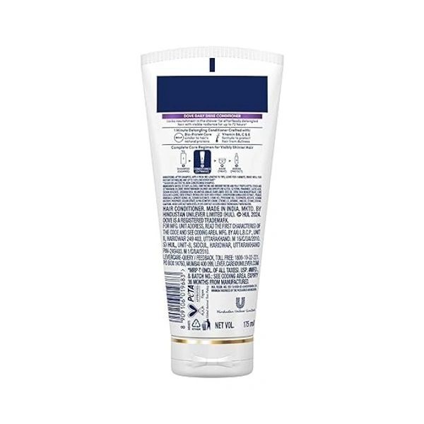 Dove Daily Shine Hair Conditioner With Nutritive Serum For Smooth & Shiny Hair, 175 Ml, All, 1 Count 8909106019683
