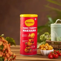 Farmley Tangy Tomato Makhana Roasted In Olive Oil Healthy Snacks