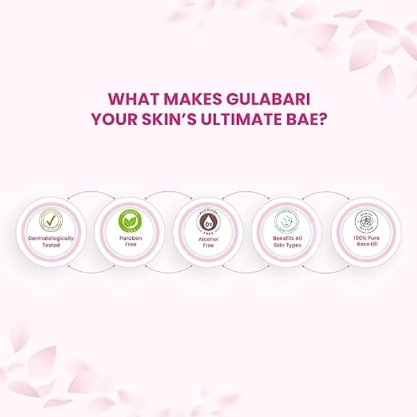 Dabur Gulabari Premium Rose Water/Face Toner - 400ml | No Paraben | Alchol Free | Cleanses, Hydrates & Moisturises Skin | Balance   Restores Skin's pH Levels | For All Skin Types 8901207040818