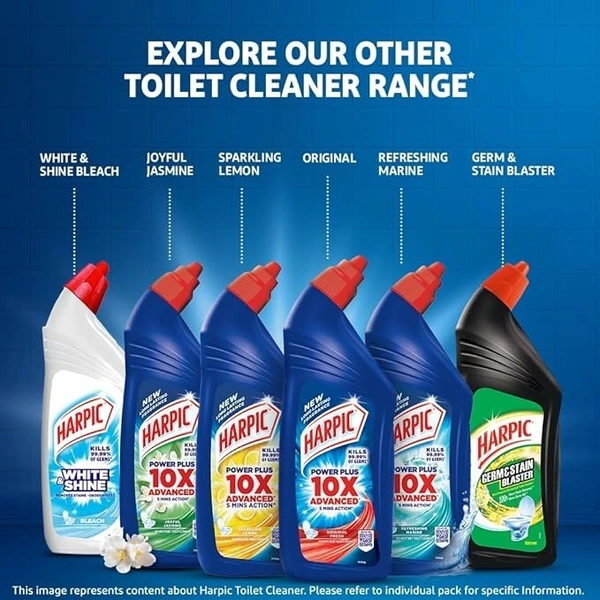 Harpic Disinfectant Toilet Cleaner Liquid, Original - 500 ml | India's # 1 Toilet Cleaner 8901396165224
