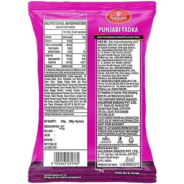 Haldiram's Punjabi Tadka Namkeen Snacks210G - 210G