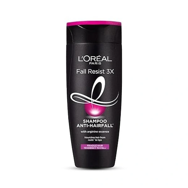 L'Oreal Paris Anti-Hair Fall Shampoo, Reinforcing & Nourishing for Hair Growth, For Thinning & Hair Loss, With Arginine Essence and Salicylic Acid, Fall Resist 3X, 180 ml 89015261023227