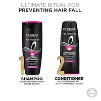 L'Oreal Paris Anti-Hair Fall Shampoo, Reinforcing & Nourishing for Hair Growth, For Thinning & Hair Loss, With Arginine Essence and Salicylic Acid, Fall Resist 3X, 180 ml 89015261023227