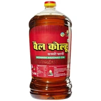     Bail Kolhu Bail Kolhu Kachi Ghani Mustard Oil, 5 L Jar