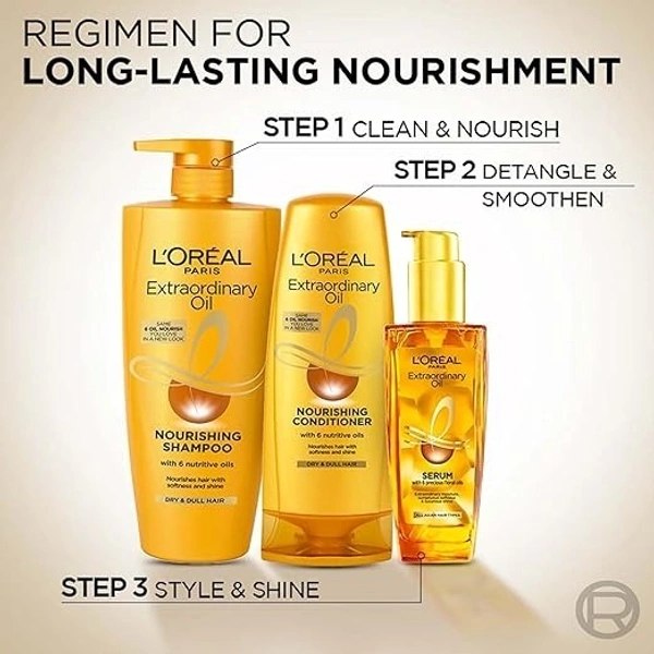 L'Oreal Paris Extraordinary Oil Nourishing Shampoo For Dry & Dull Hair, 180ml 8901526103409                        