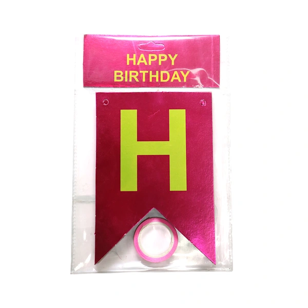  Happy Birthday PAPER Banner  - Red