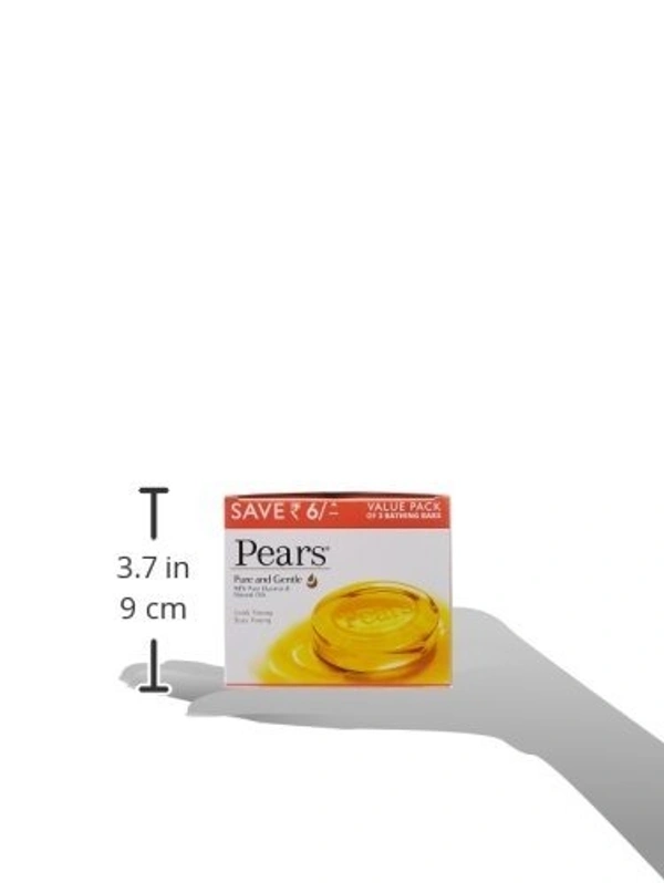 PEARS Pure And Gentle Soap Bar, 125G (Pack Of 3) 8901030771293