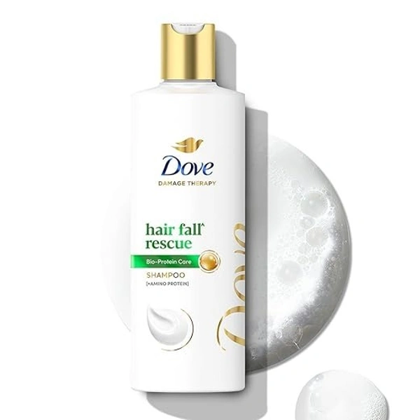 Dove Hair Fall Rescue Shampoo 340 ml|| For Damaged Hair|| Hair Fall Control for Thicker Hair - Mild Daily Anti Hair Fall Shampoo for Men & Women 8909106035676