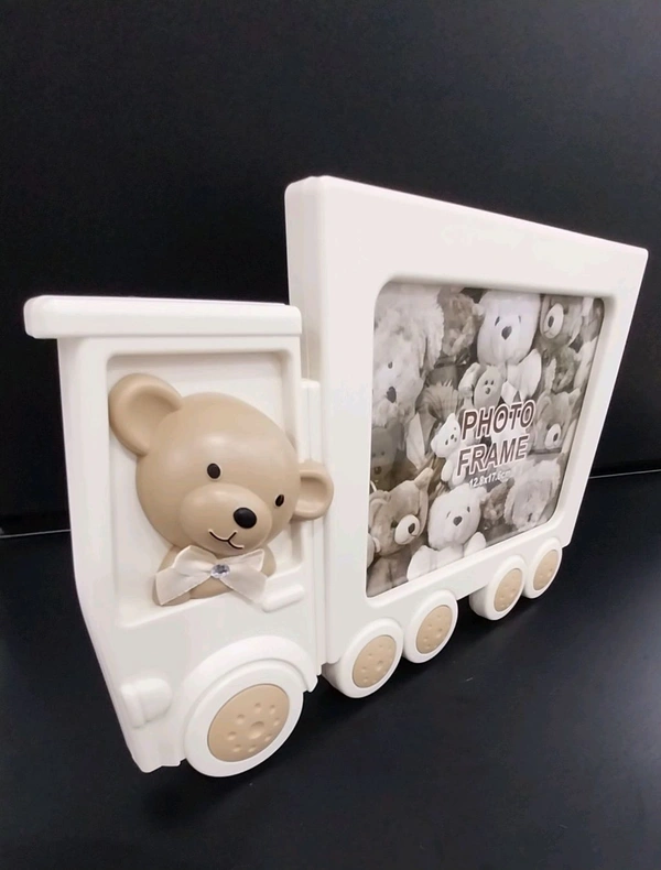 Teddy bear cart photo frame