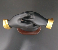 Couple hands touch
