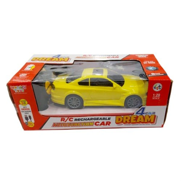 Wonder Toys DREAM CAR R/C AUTO FUNCTION  RECHARGEABLE  - Yellow
