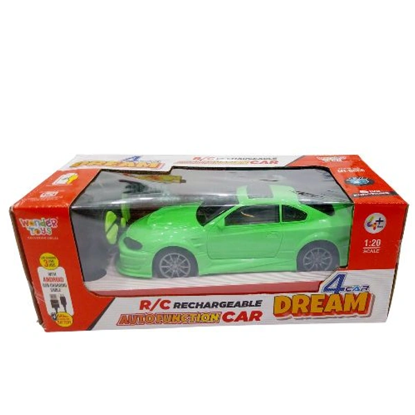 Wonder Toys DREAM CAR R/C AUTO FUNCTION  RECHARGEABLE  - Green