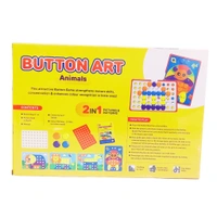 TOYs BOX BUTTON ART Animals 2 in 1Games Age 3+ Years 