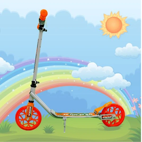 WOKMAN KICK CYCLE  Scooter Weight Capacity 50 Kg - Orange Peel