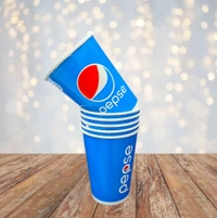  Pepsi Paper Cold Drink Disposable Glass (10Pieces) - 200ml